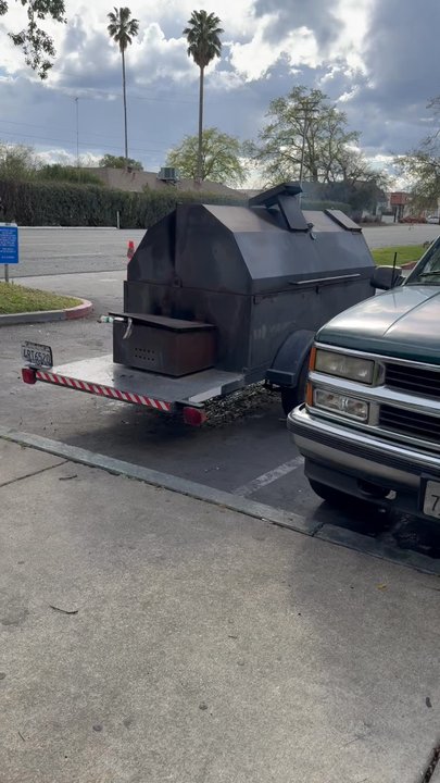 Kaylo's BBQ - This is the Big Boy the Smoker - Barbeque Near Me - Sacramento, California