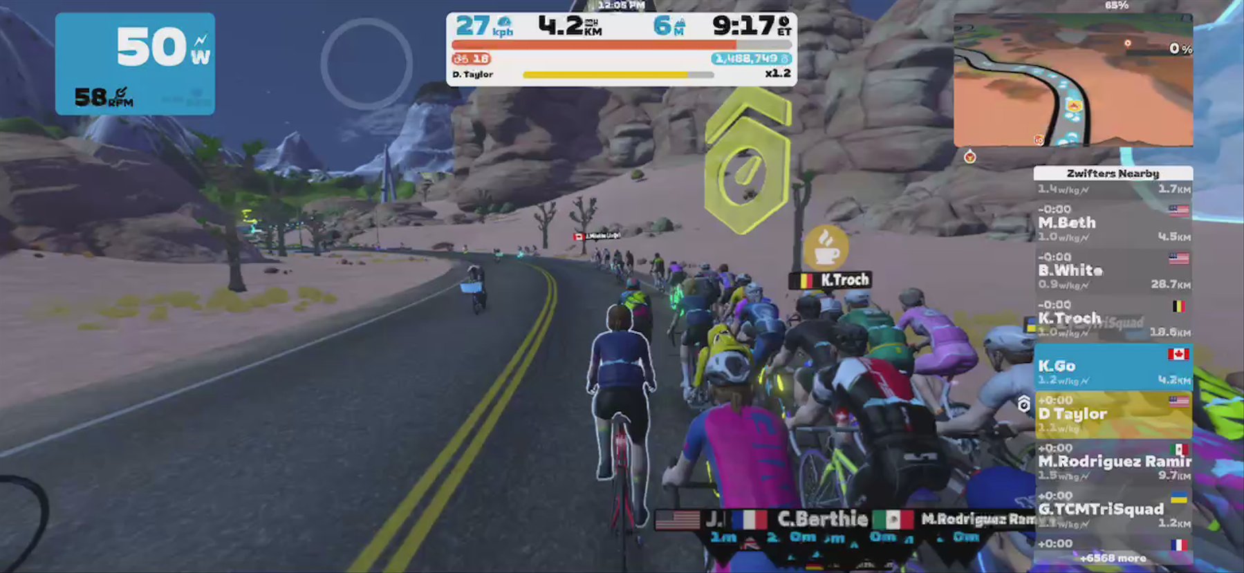 Zwift - Pacer Group Ride: Tick Tock in Watopia with Taylor