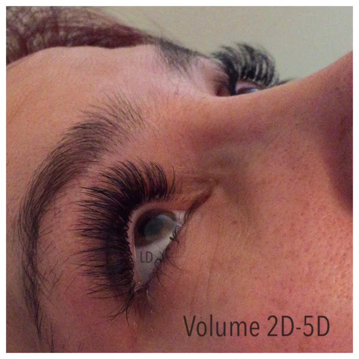 Lash Devil - This particular set has 2-5 lightweight extensions (not clusters) per lash. Great for clients looking for full/dramatic look. - Eyelash Service Near Me - Sandy Springs, Georgia