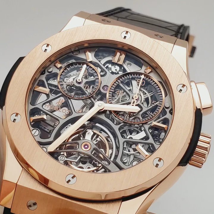 Manhattan Watch Service - Hublot Tourbillon Skeleton King Gold Watch Functions Review Hublot Tourbillon Skeleton King Gold in-house Cal. HUB 6310 First Run. - Watch Repair Near Me - New York, New York