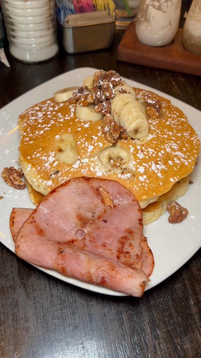 Toast - Banana Walnut pancakes & Ham - Breakfast & Brunch Near Me - Bay Shore, New York