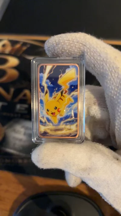 Pokemon Pikachu 1oz copper bar image 1