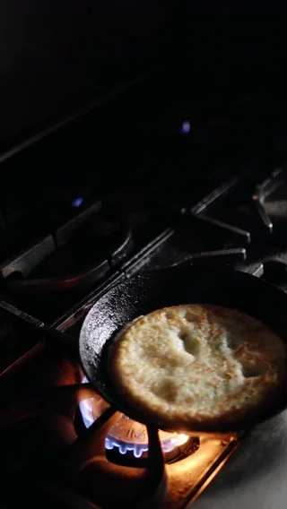 Scallion Pancake with Soy Vinaigrette
