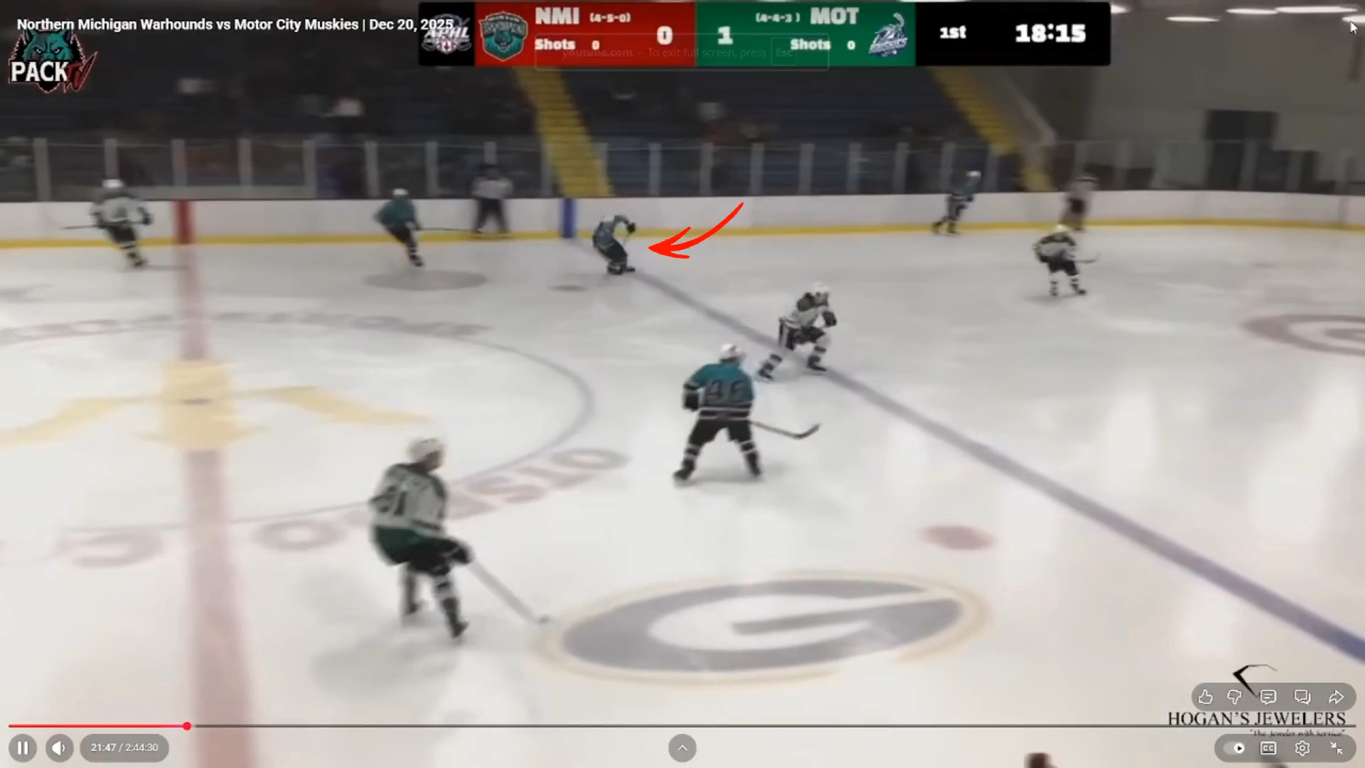 Mitchell Patchett’s First Pro Points: Goal & Assist vs. Muskies