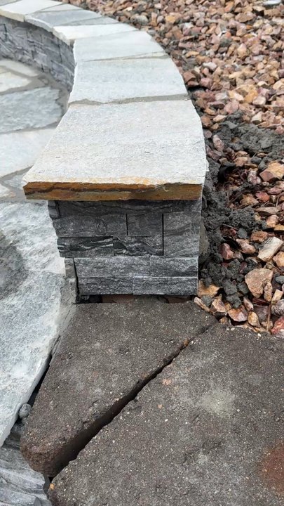 Assertive Tile Plus - Messy retaining wall cover - Swimming Pools Near Me - Bloomington, California