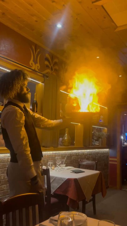 Apollon - Saganaki (Flaming Cheese) - Greek Near Me - Appleton, Wisconsin