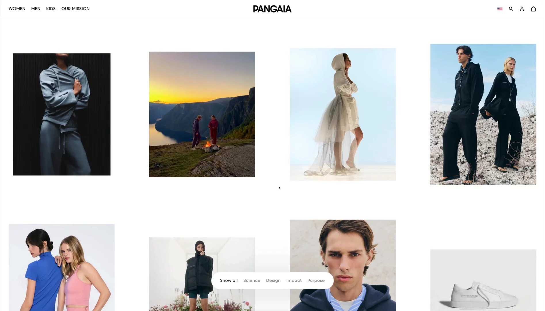 Various modules, each presenting a different editorial content piece.