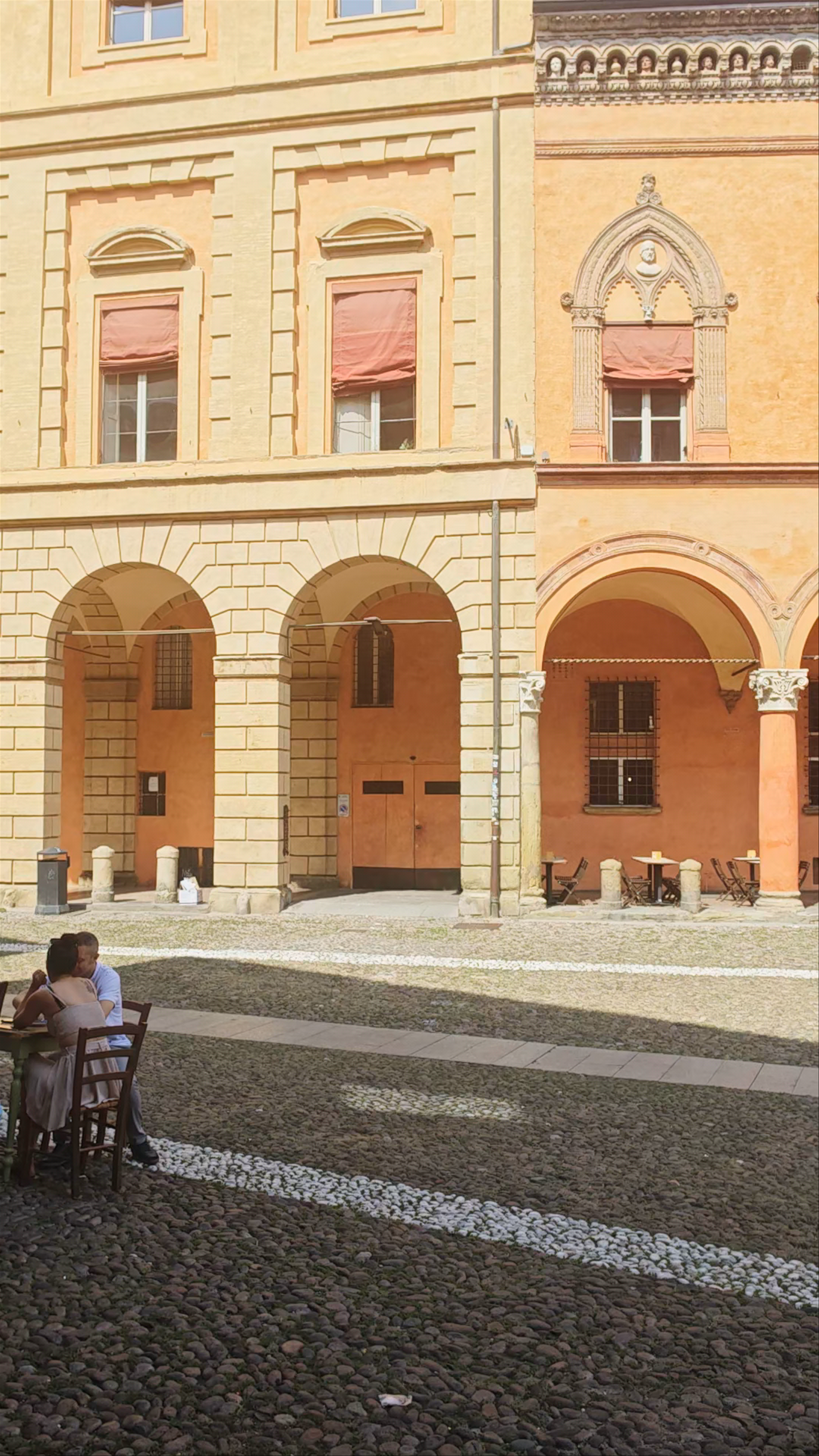 Sunny Afternoon at Piazza Santo Stefano in Bologna