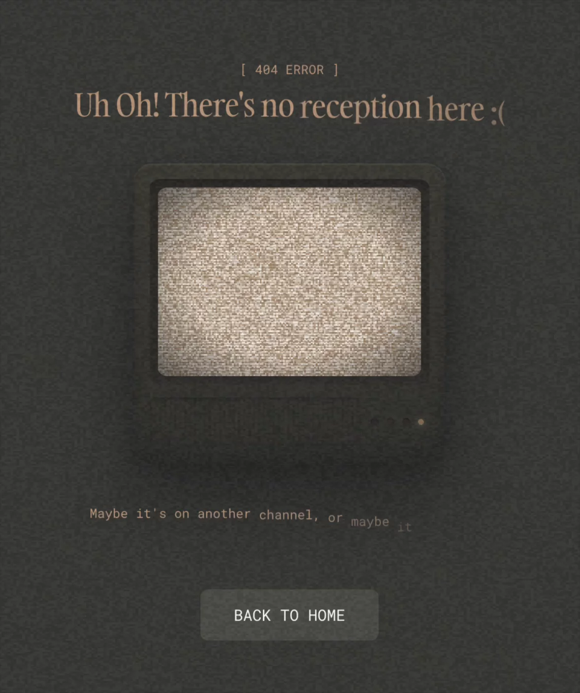 Two things I made for the Framer marketplace:- A terminal preloader that boots up your site like it's 1987.- A 404 page that looks like a dead TV channel, static and all.Both customizable. Both weird in the best way.Would love to know which one you'd actually use.