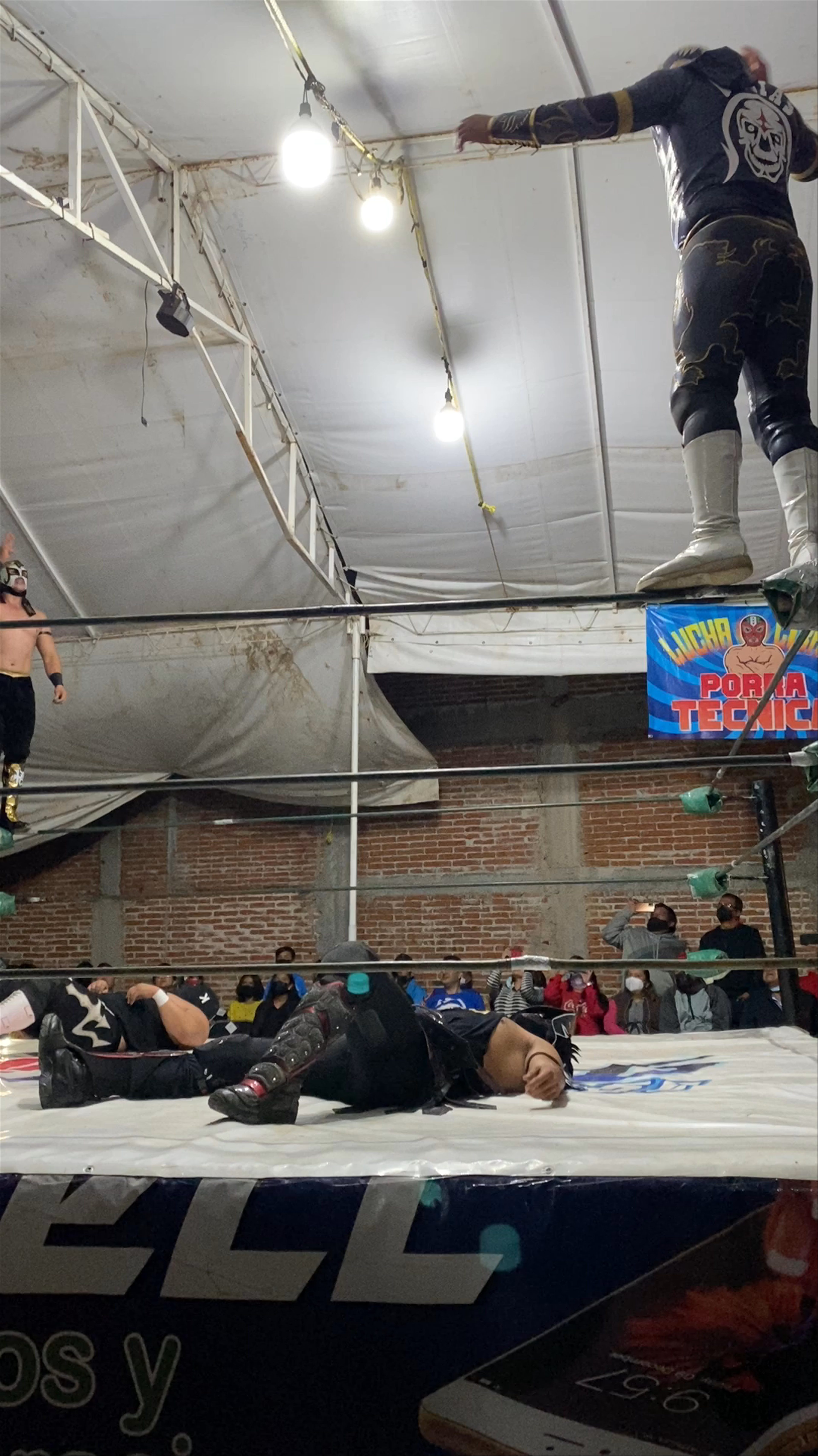 Electrifying Lucha Libre Wrestling Match in Oaxaca