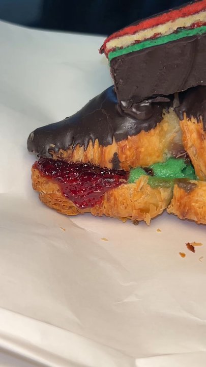 Settepani - Rainbow cookie croissant - Italian Near Me - New York, New York