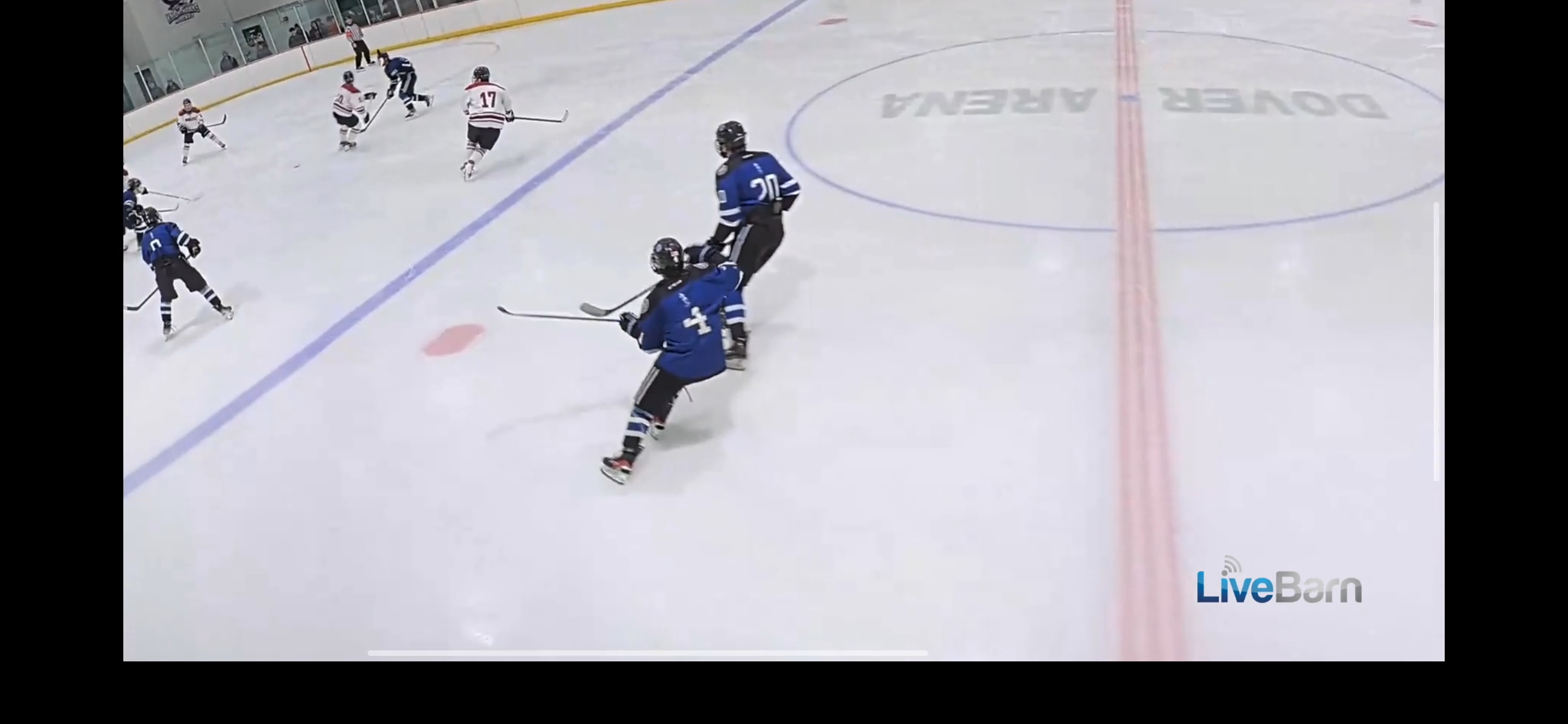 Braiden Moriarty’s hit vs Berwick Academy