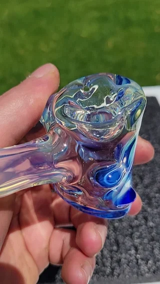 Preview pic of Bubble hash hammer #3 ghost over light colbalt