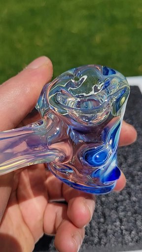 Preview pic of Bubble hash hammer #3 ghost over light colbalt