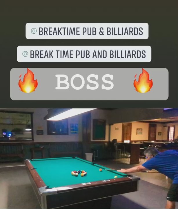 Breaktime Pub and Billards - Glenn Eames Mastering this Trick shot in 3 tries. - Pool Halls Near Me - Albany, Georgia