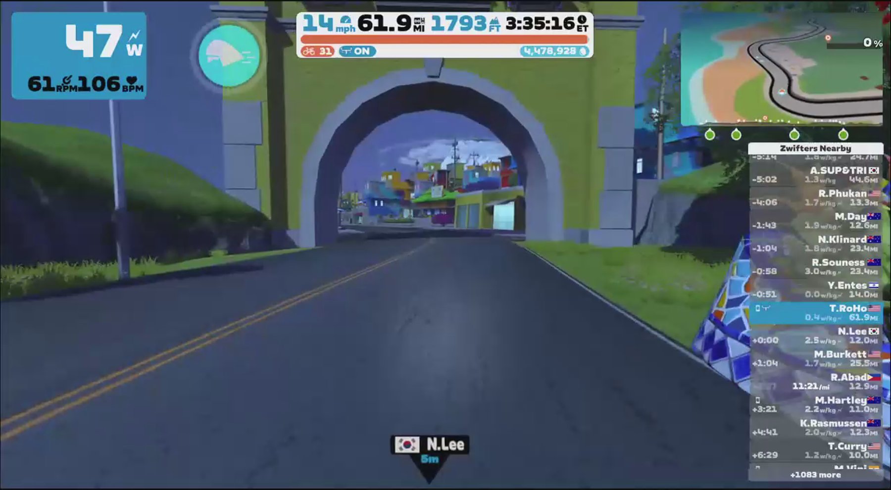 Zwift - Pacer Group Ride: The Big Ring in Watopia with Bernie