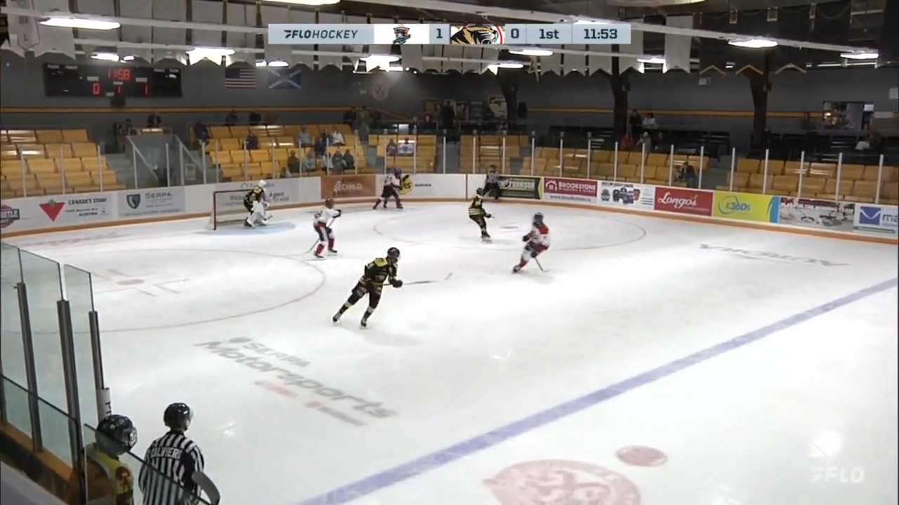 2025 Marcus Carter - #4 - Aurora Tigers OJHL -  Controlled Exits