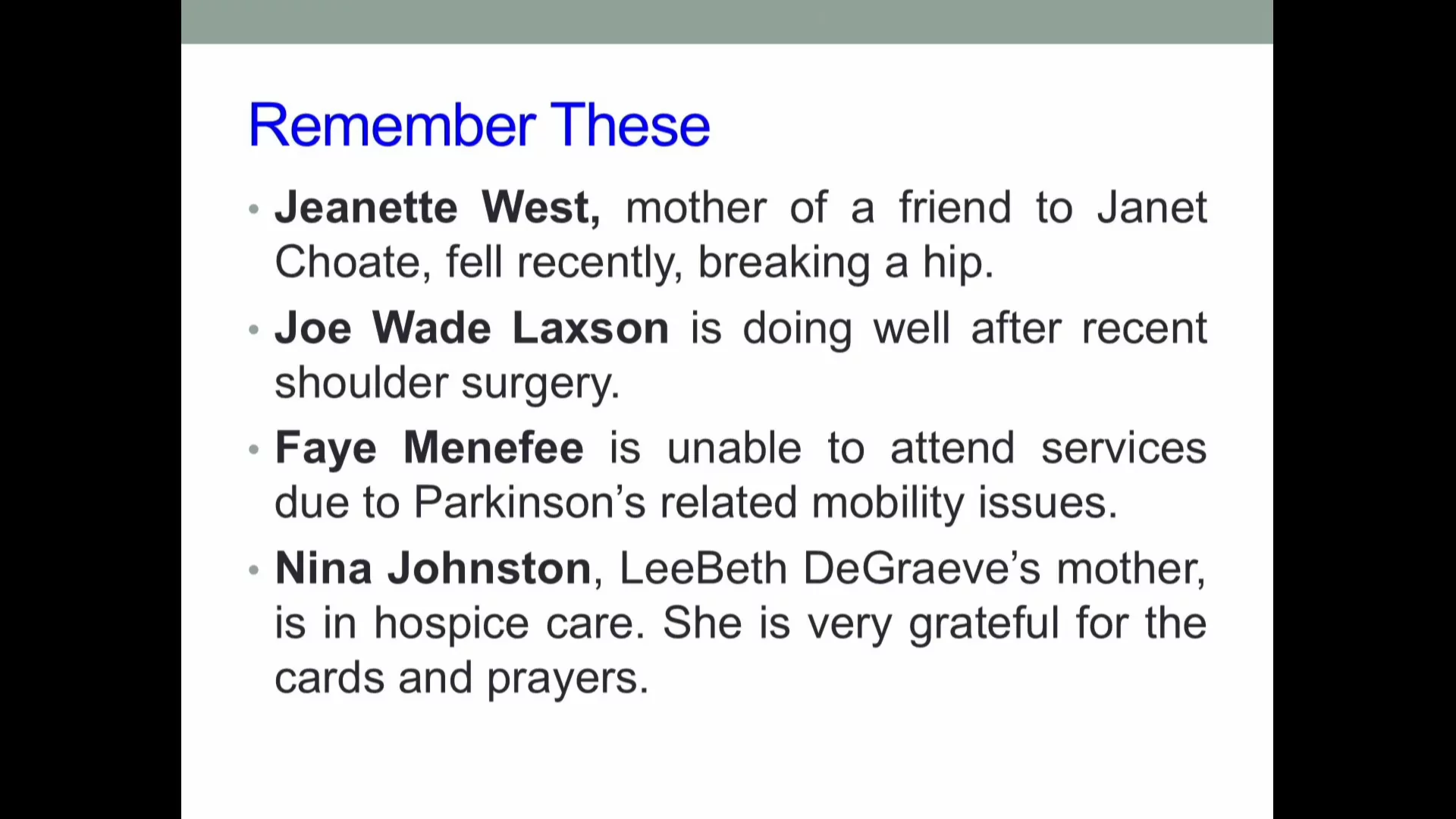 Bethel Service, December 24, 2025