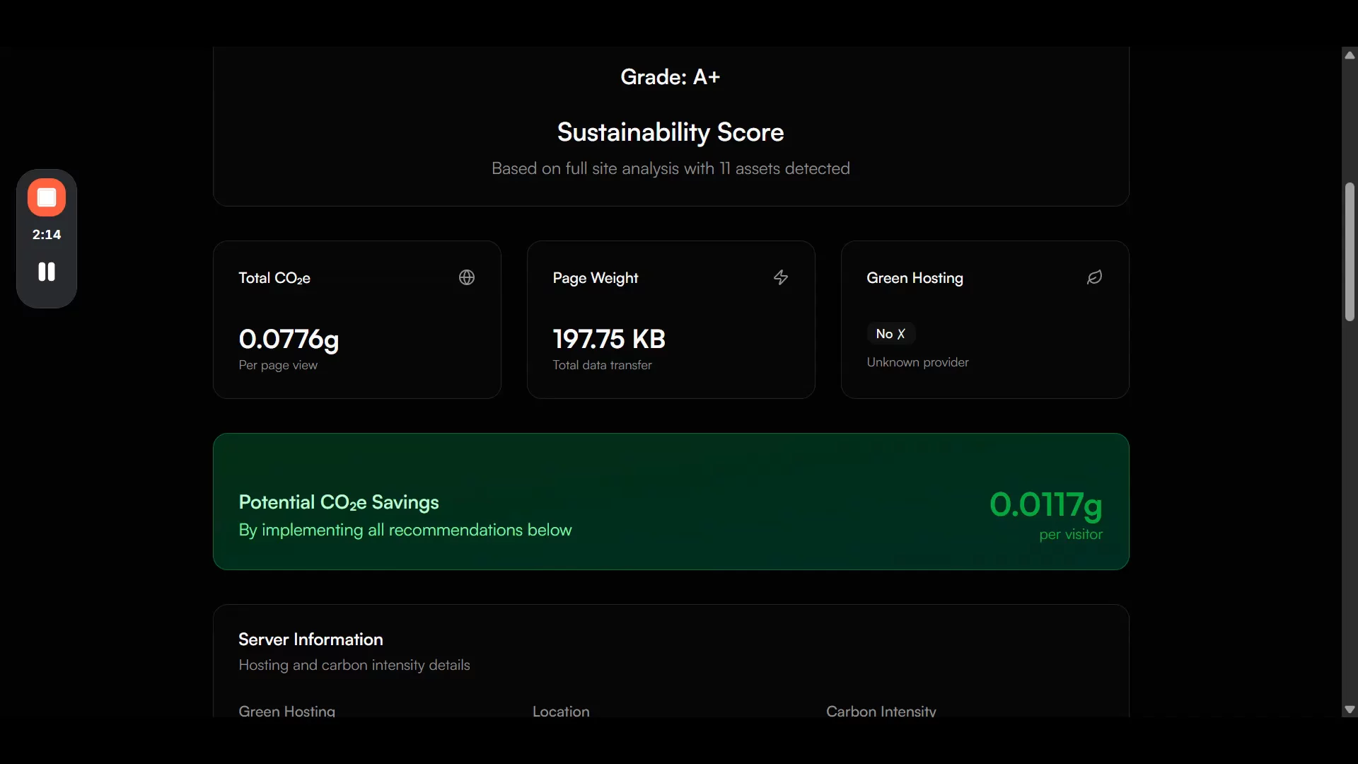 Codeverd: Analyse Website's Carbon Footprint image 1