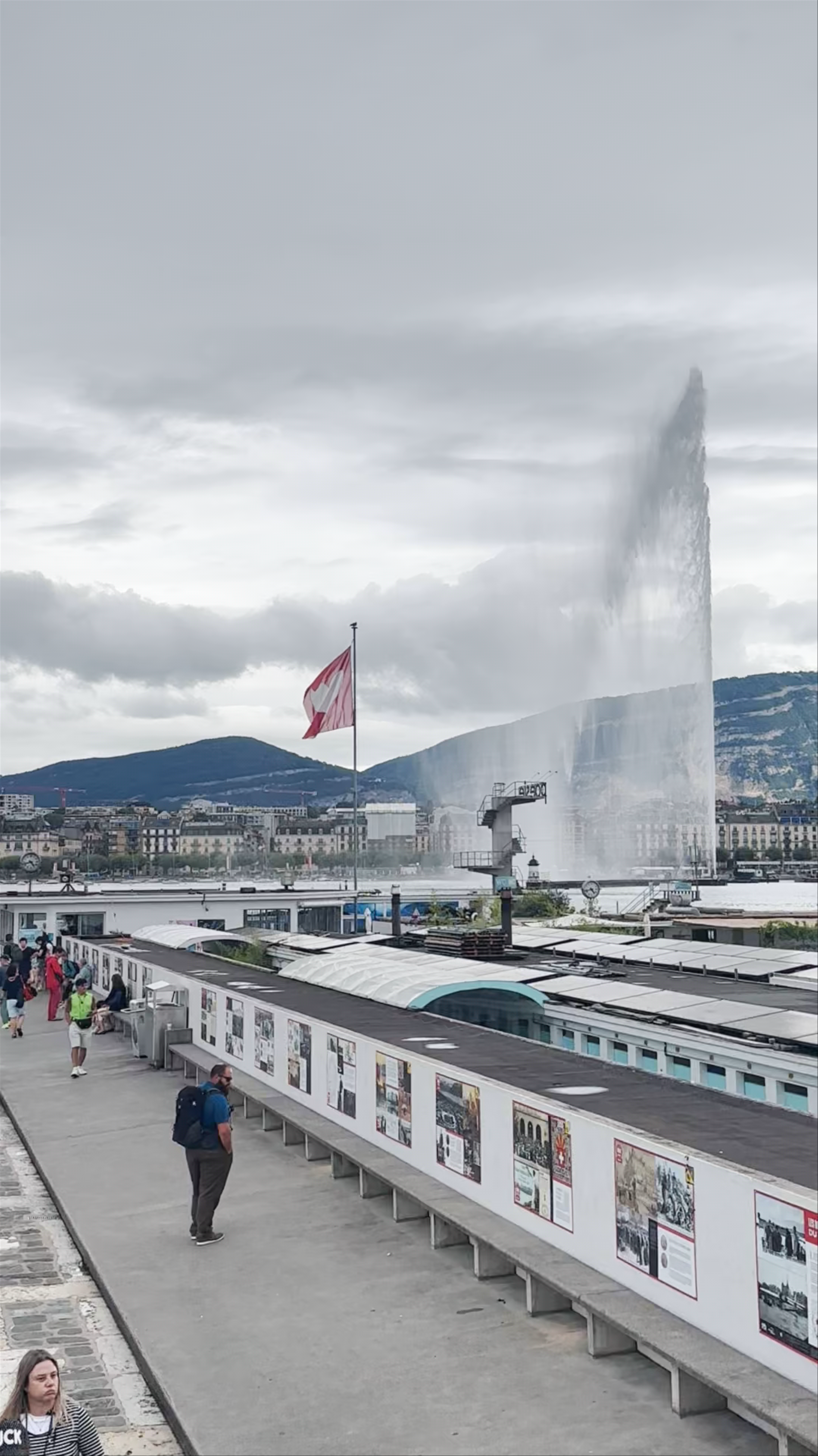 Jet d'Eau Fountain and Geneva Waterfront Walk