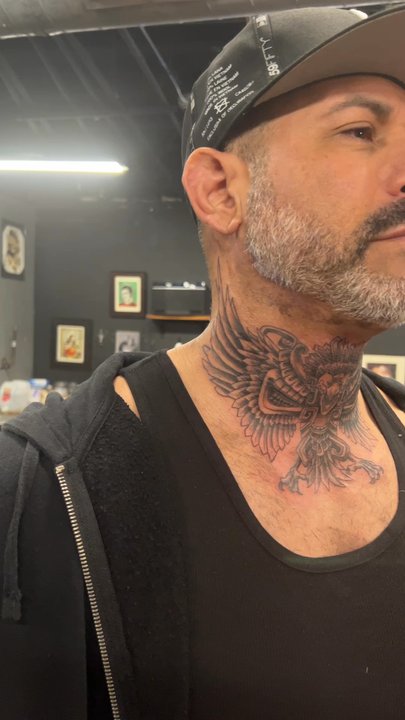 Naoki Tattoos - Neck work by Wade - Tattoo Near Me