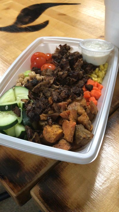 Deet's BBQ - Chopped salad with meat, and, more meat. - Barbeque Near Me - Maumee, Ohio