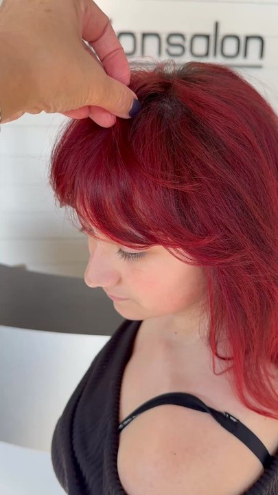 Evolution Salon - Red balayage- no bleach - Hair Salons Near Me - Redondo Beach, California