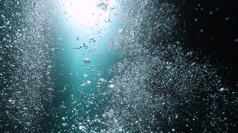 Underwater Bubbles in Yucatan, Mexico poster