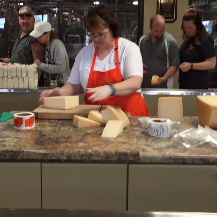 Dairy State Cheese - Cutting cheese - Cheese Shops Near Me - Rudolph, Wisconsin