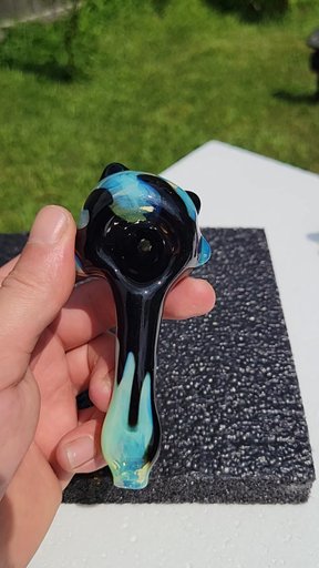 Preview pic of Titan and galaxy color drip spoon