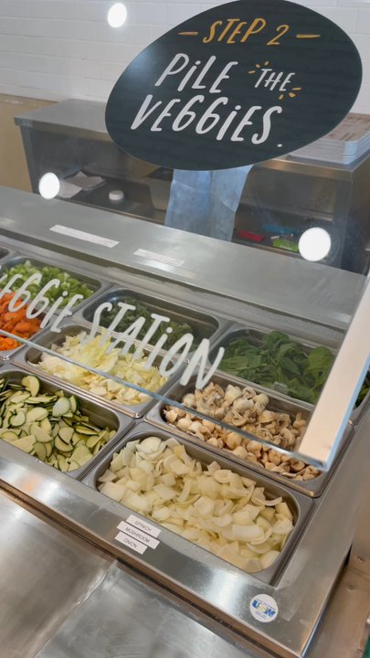 Whealthy - Veggie station--a lot of choices! - Asian Fusion Near Me - Santa Ana, California