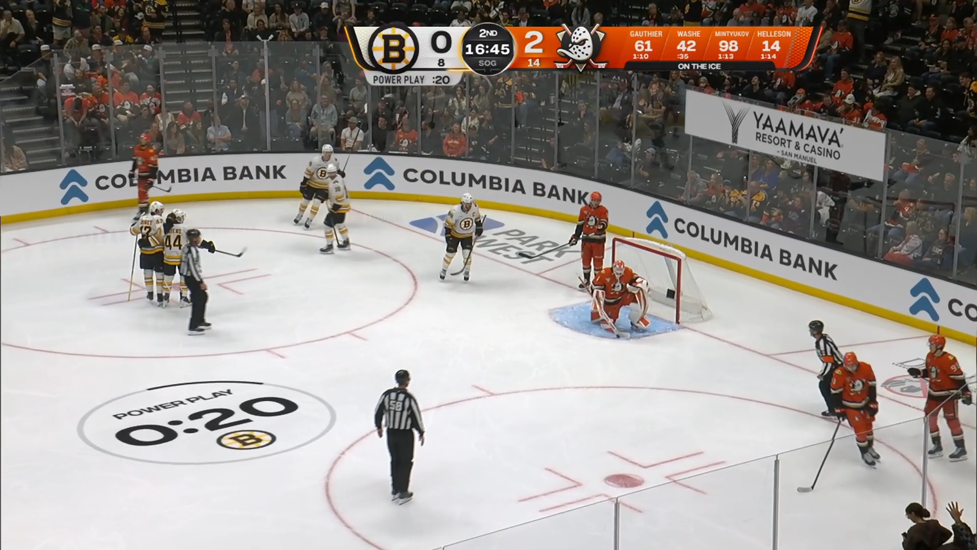 Frederic Brunet Starts Bruins Comeback With First NHL Goal · Oct. 16, 2026