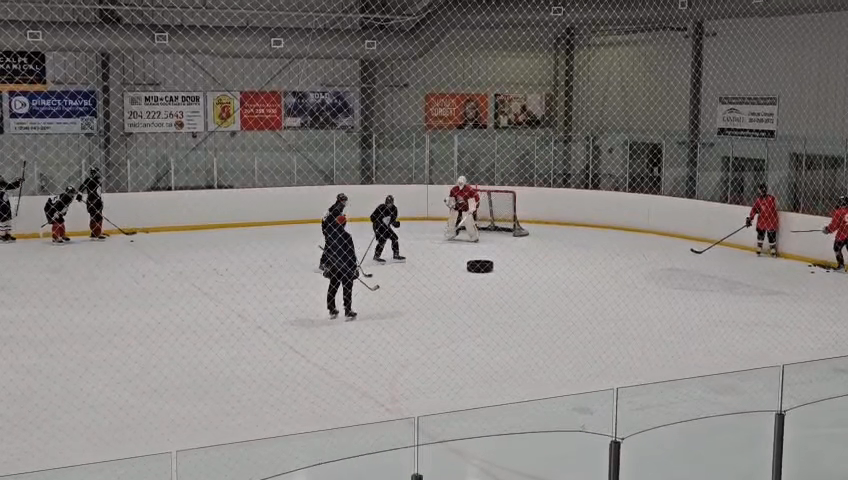 Daniel Hamill's Top Corner Goal in Tryout Drill - Transcona Railers