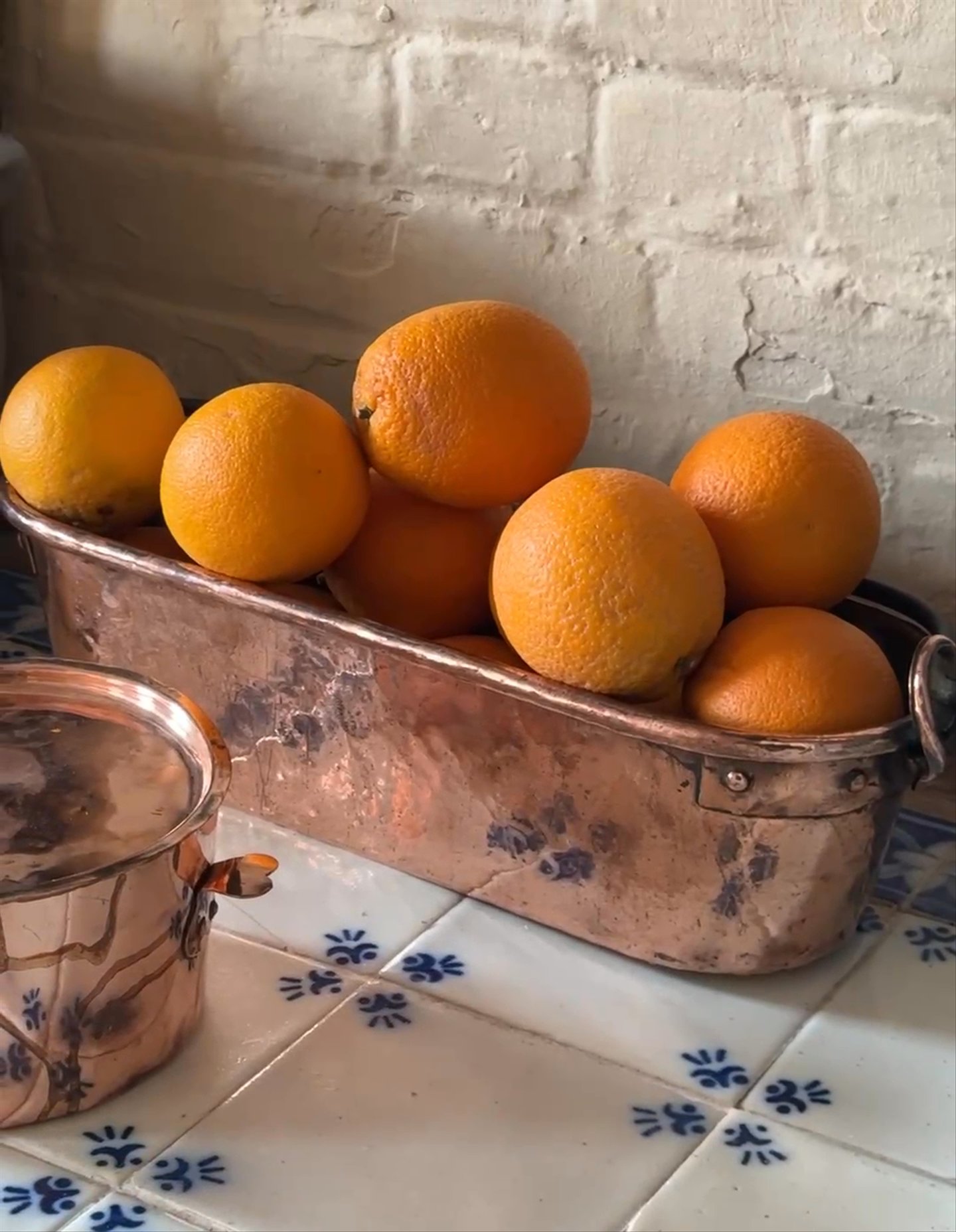 Antique Copper Fish Bucket