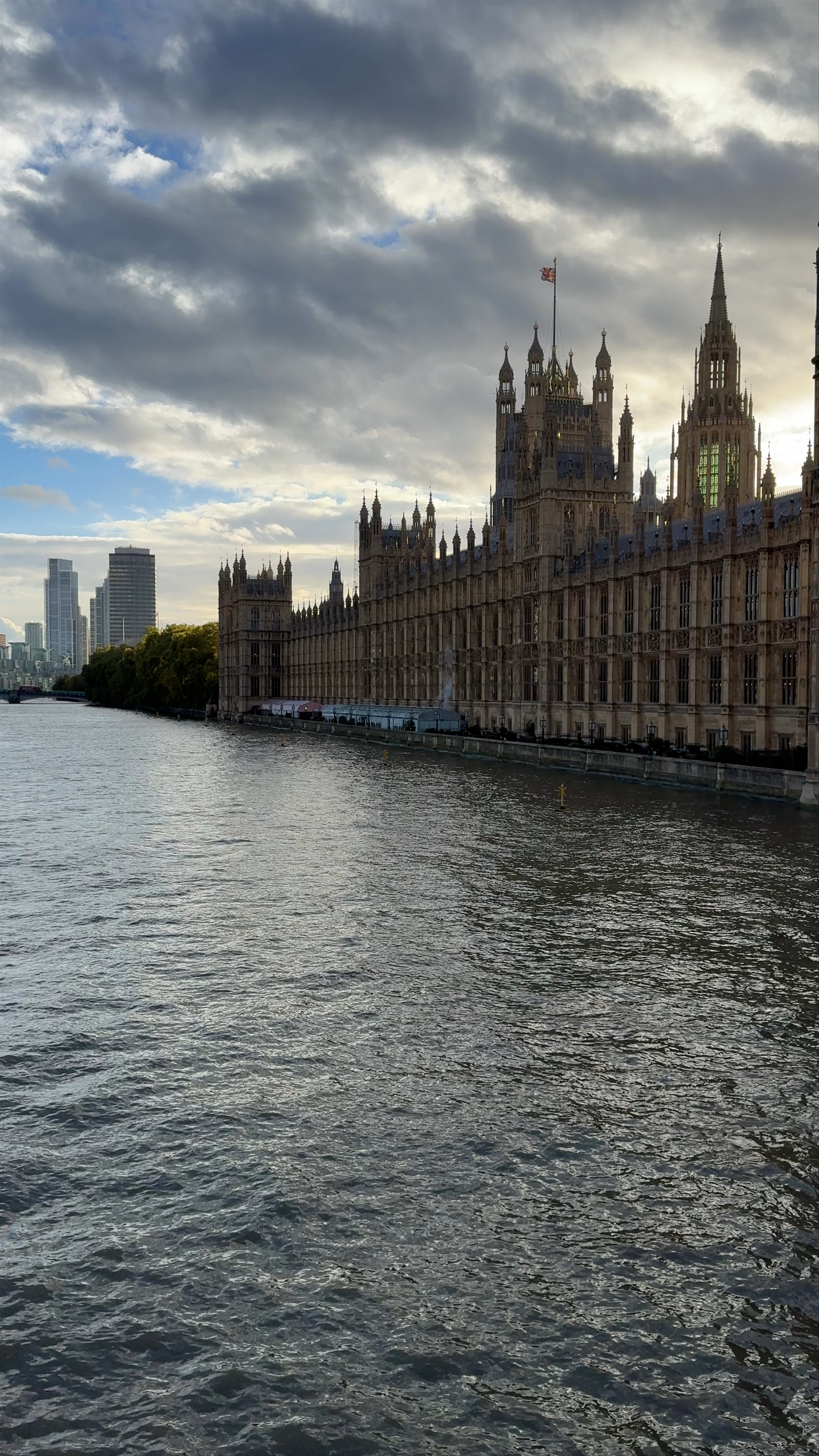 Majestic Views of the Houses of Parliament at Dusk, London