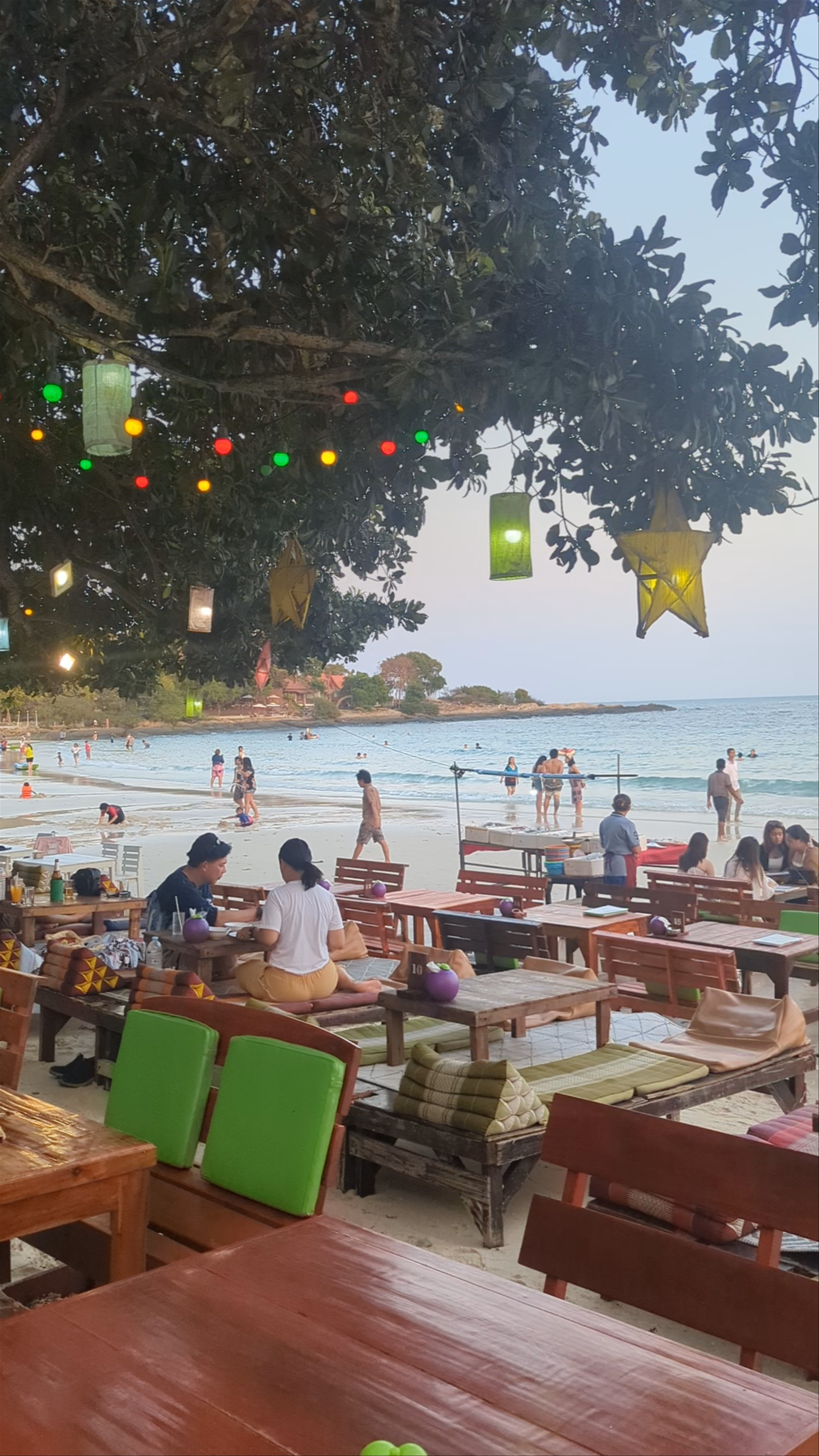 Evening Beach Vibes at Green Place Phe, Rayong, Thailand