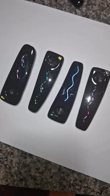 Preview pic of Dichroic Glass Pipe - 4Pcs