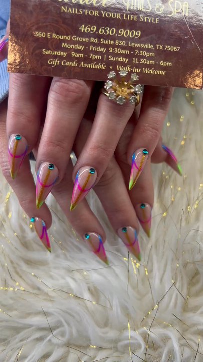 Palace Nail Spa - Phenomenal full set - Nail Salons Near Me - Lewisville, Texas