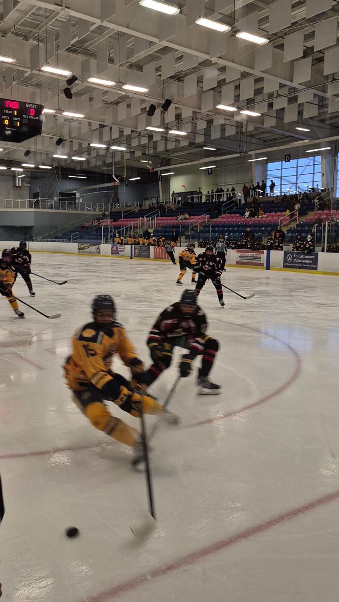 Ryan Hudson Burlington Cougars Goal vs NFC - OJHL 1st Shift