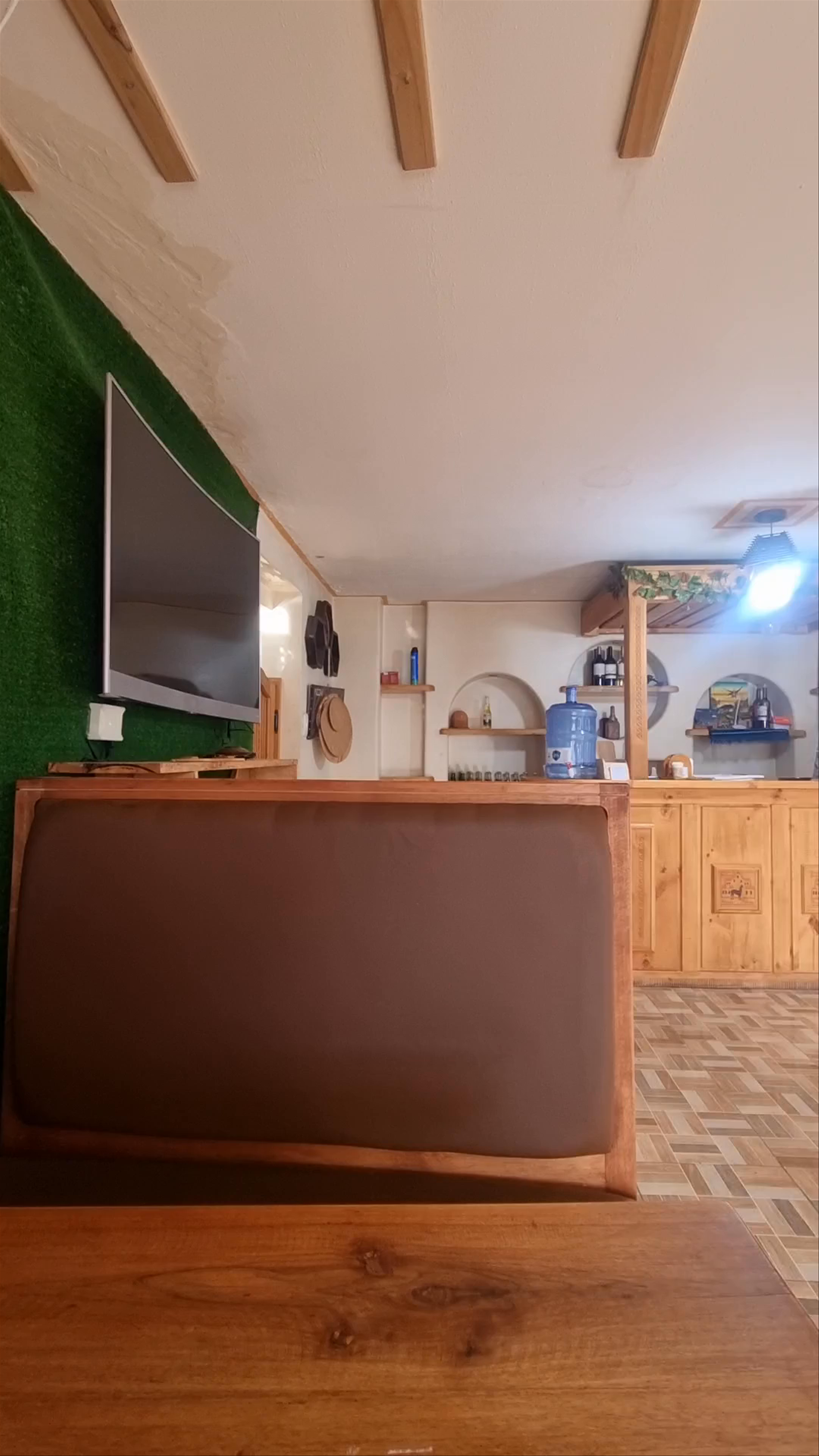 Cozy Rustic Interior at Cabañas Quilotoa, Chugchilán, Ecuador