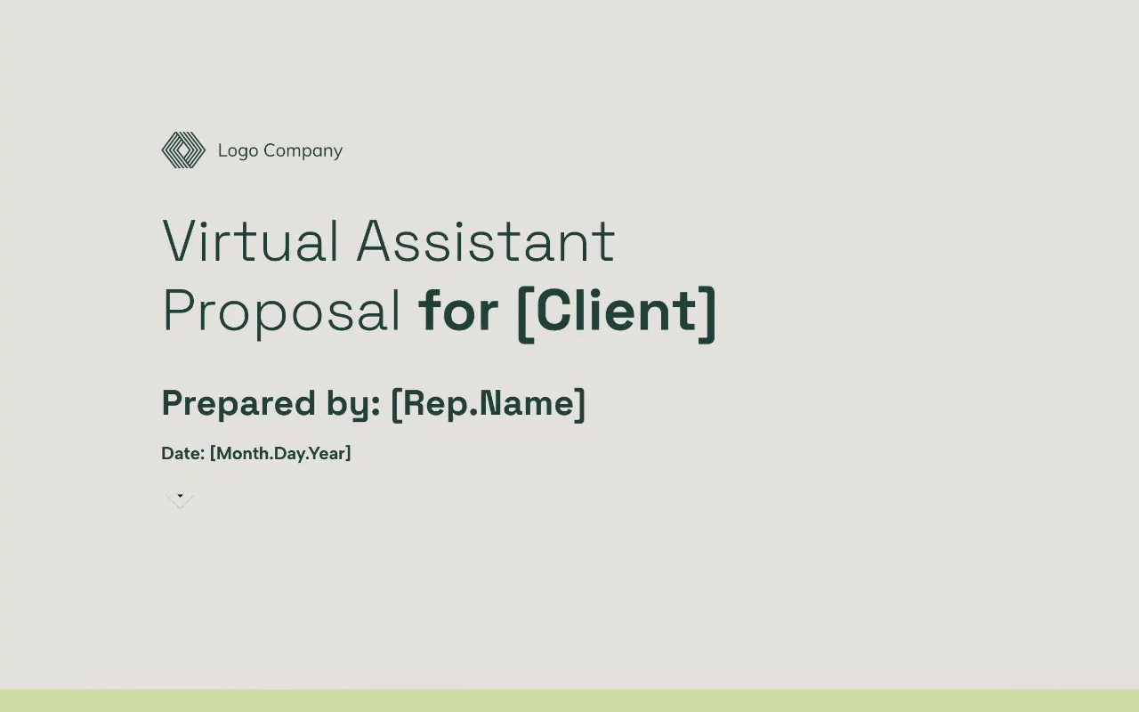 Preview of Virtual Assistant Proposal Template