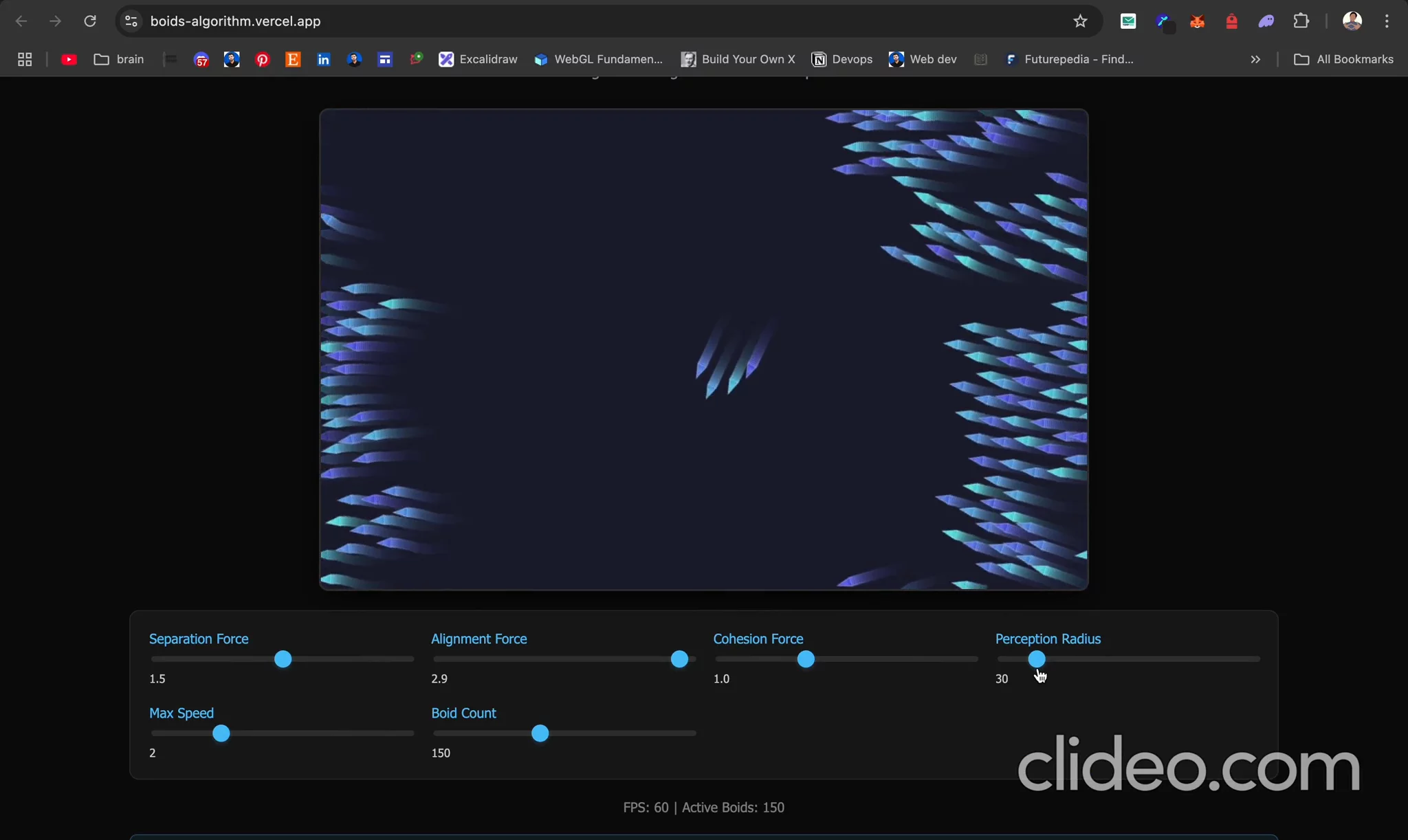 Boids Algorithm Visualizer image 1