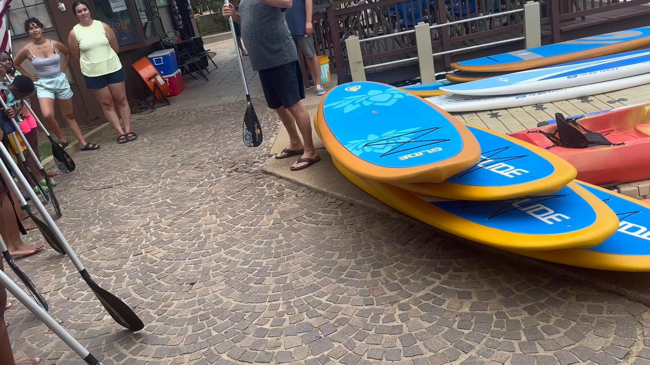 Stand Up Paddle North Texas-SUP NTX - Kevin instructing us - Paddleboarding Near Me - Irving, Texas