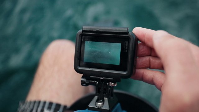 Diver with a GoPro