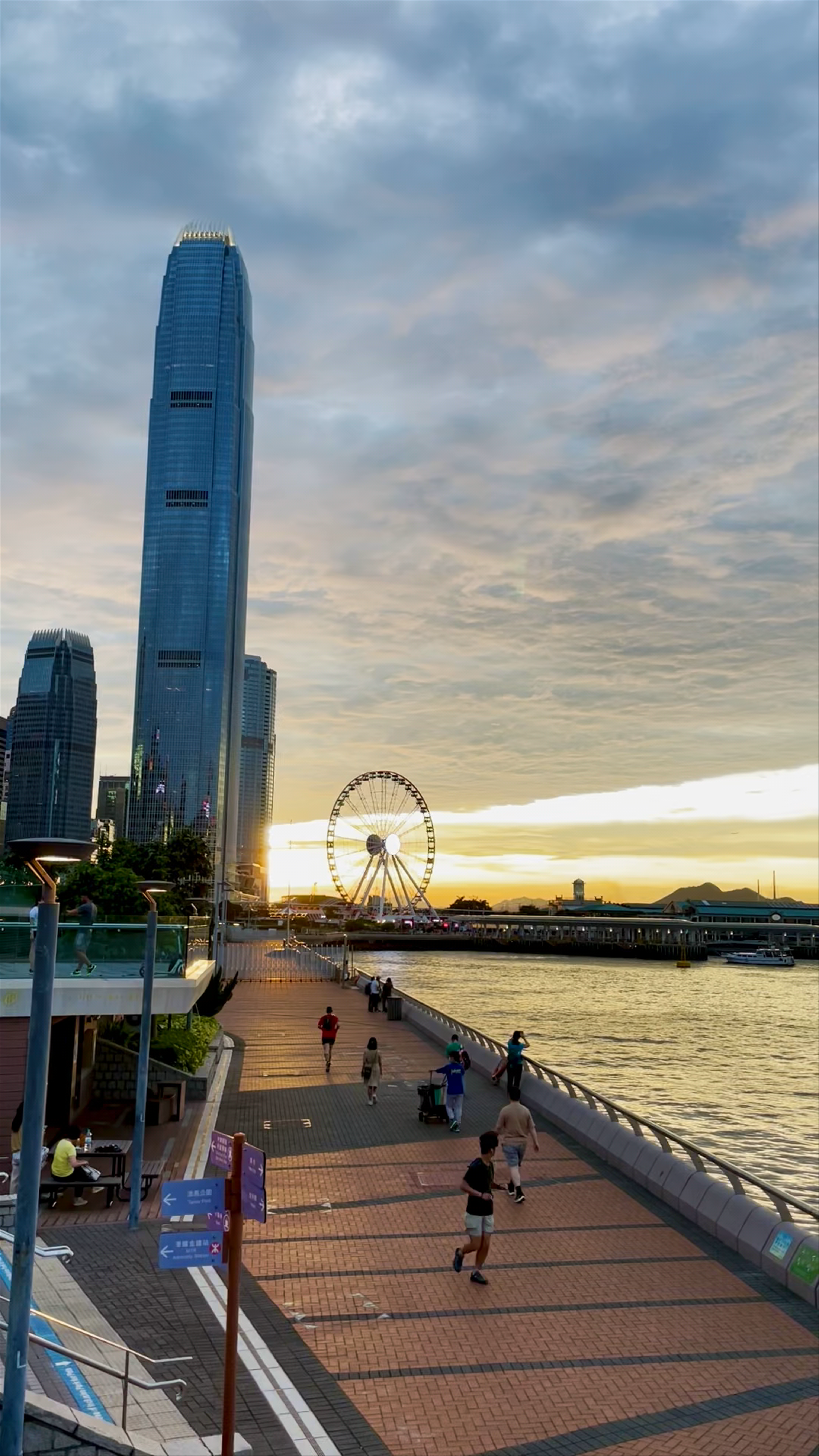 Sunset Serenity at Tamar Park, Hong Kong