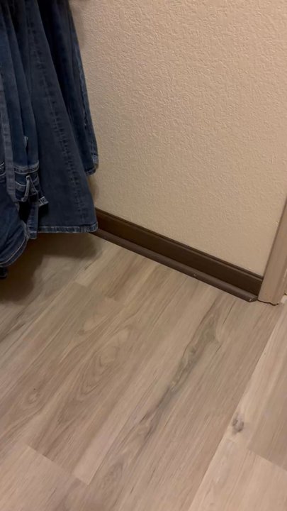 Express Flooring - Master closet. New base boards are 4" and white. - Flooring Near Me - Arlington, Texas