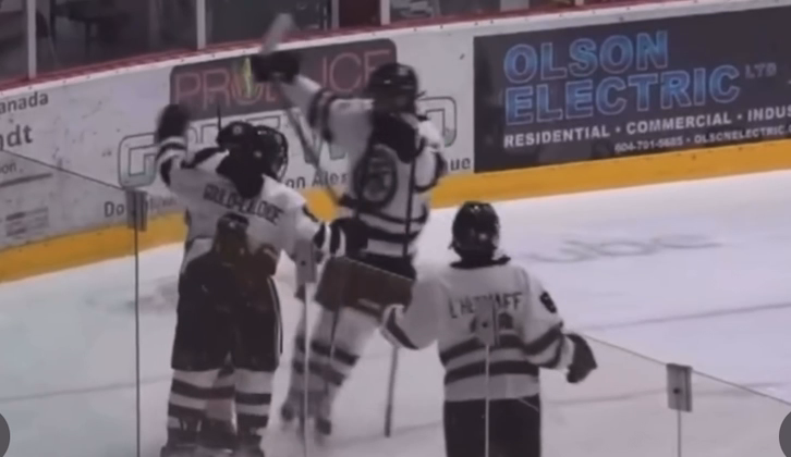 Zander Mondoux's First Bantam Goal - Okanagan HC U14 Highlights