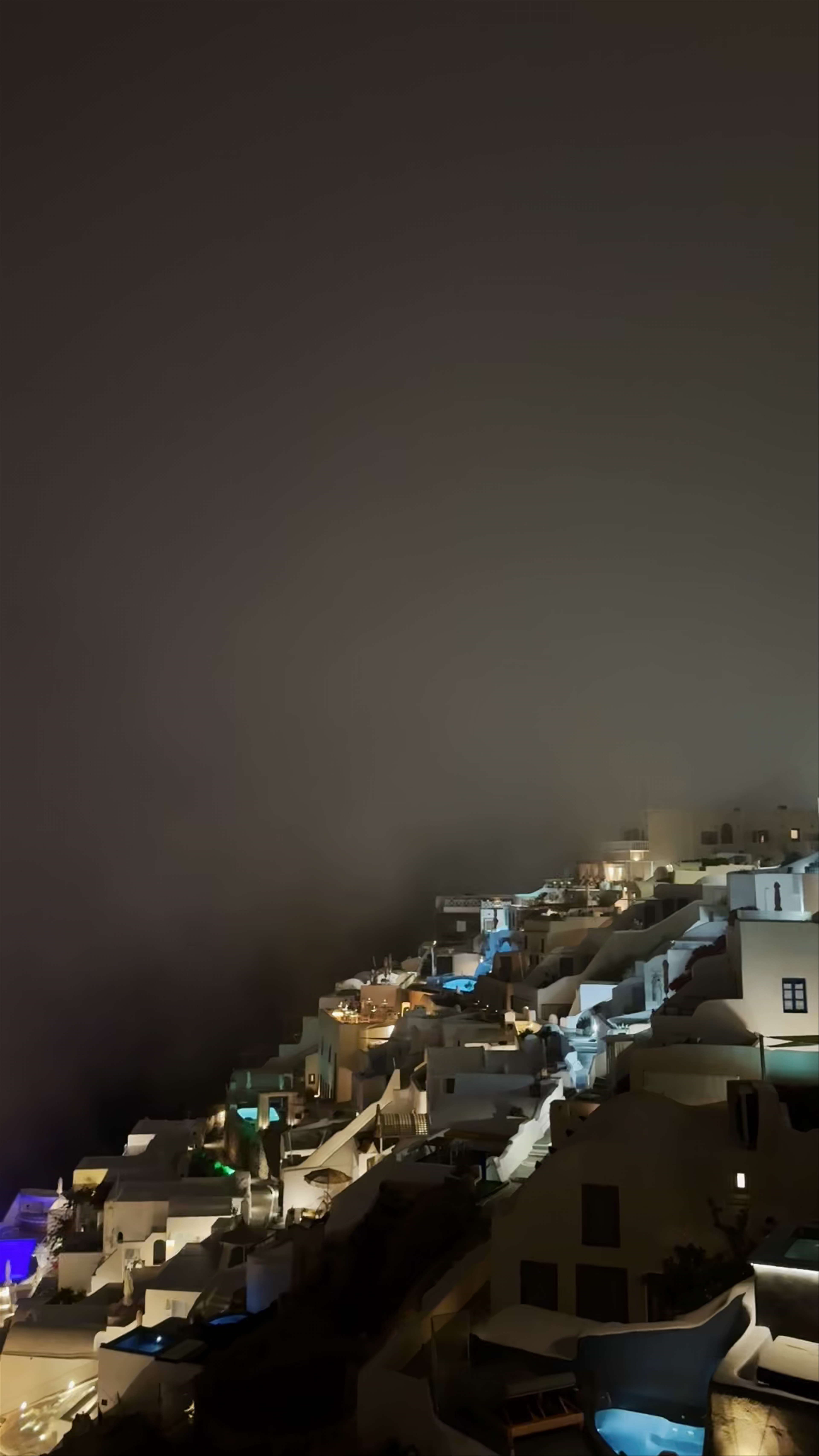 Imerovigli Viewpoint at Night: Magical Santorini Vibes