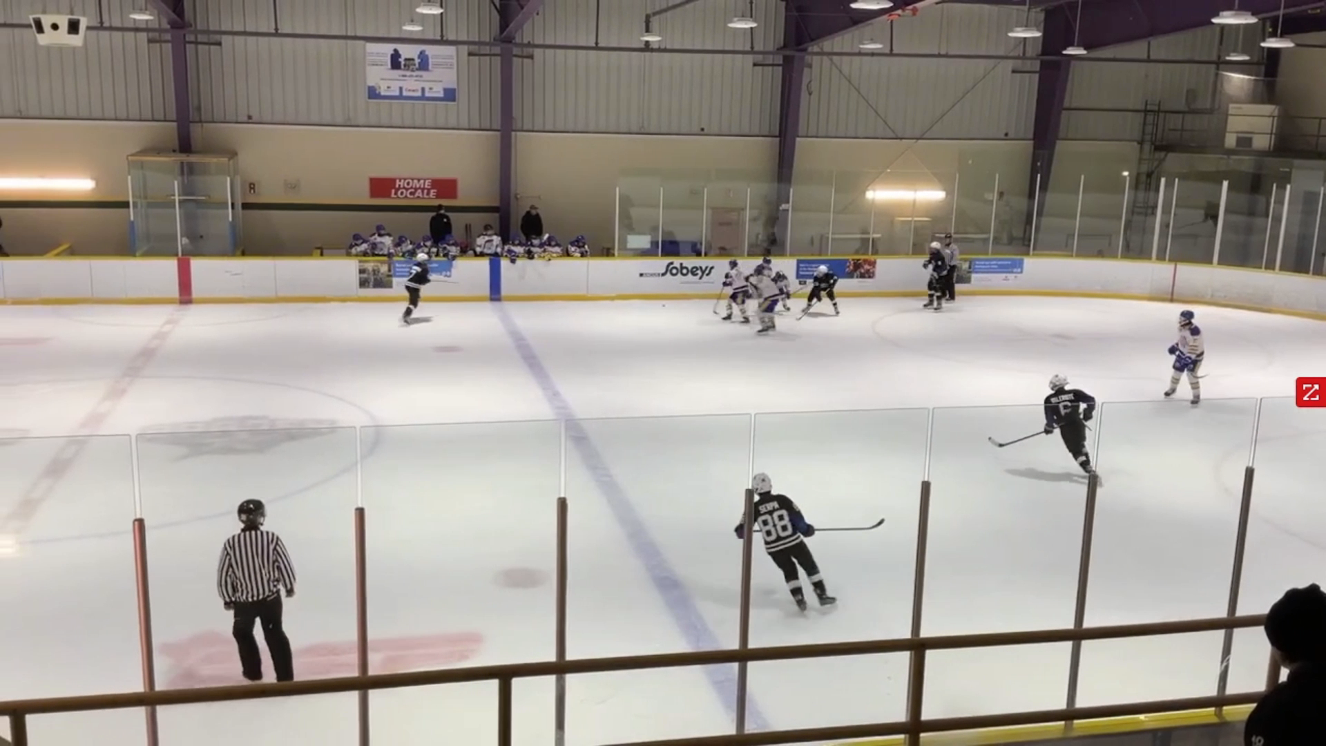 Jackson Gruber: Playing U16 game assists Nathan Kelly for breakaway goal.