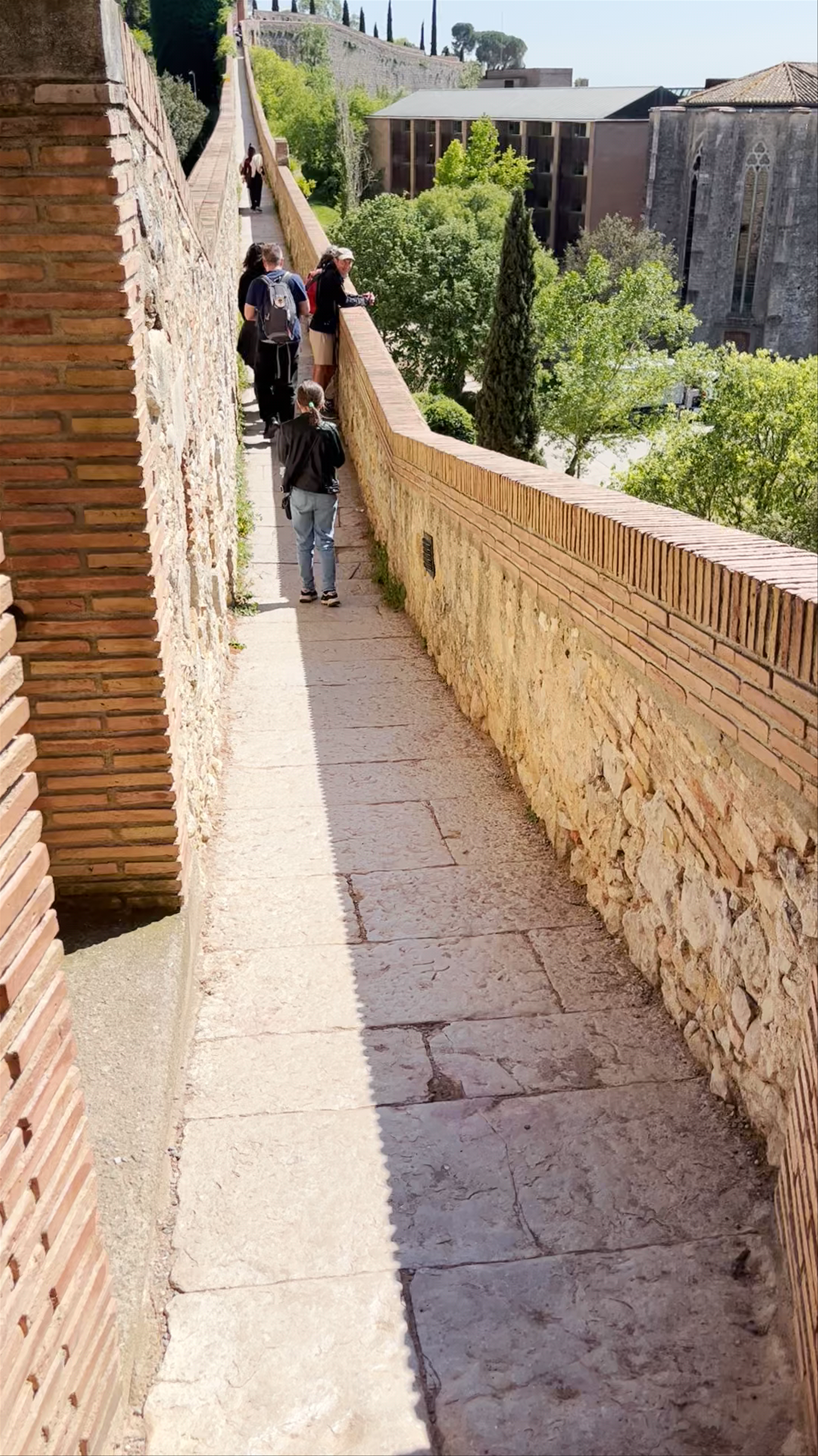 Historic Wall Walk at Parc de la Gironella, Girona